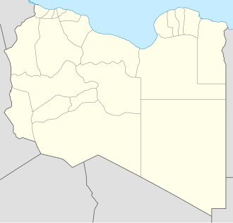 Tripoli na zemljovidu Libija