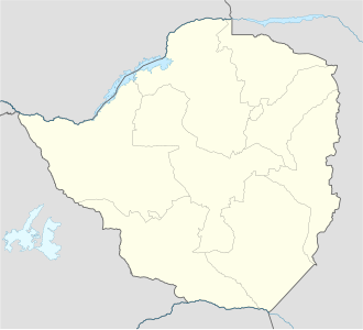Gwanda na zemljovidu Zimbabve