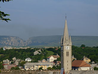 Panorama Turde sa zvonikom reformatorske crkve