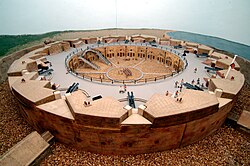 Model tvrđave Redoubt izložen u muzeju.